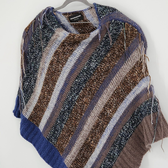 Zadig & Voltaire Multicolor Striped Poncho - Picture 4 of 7